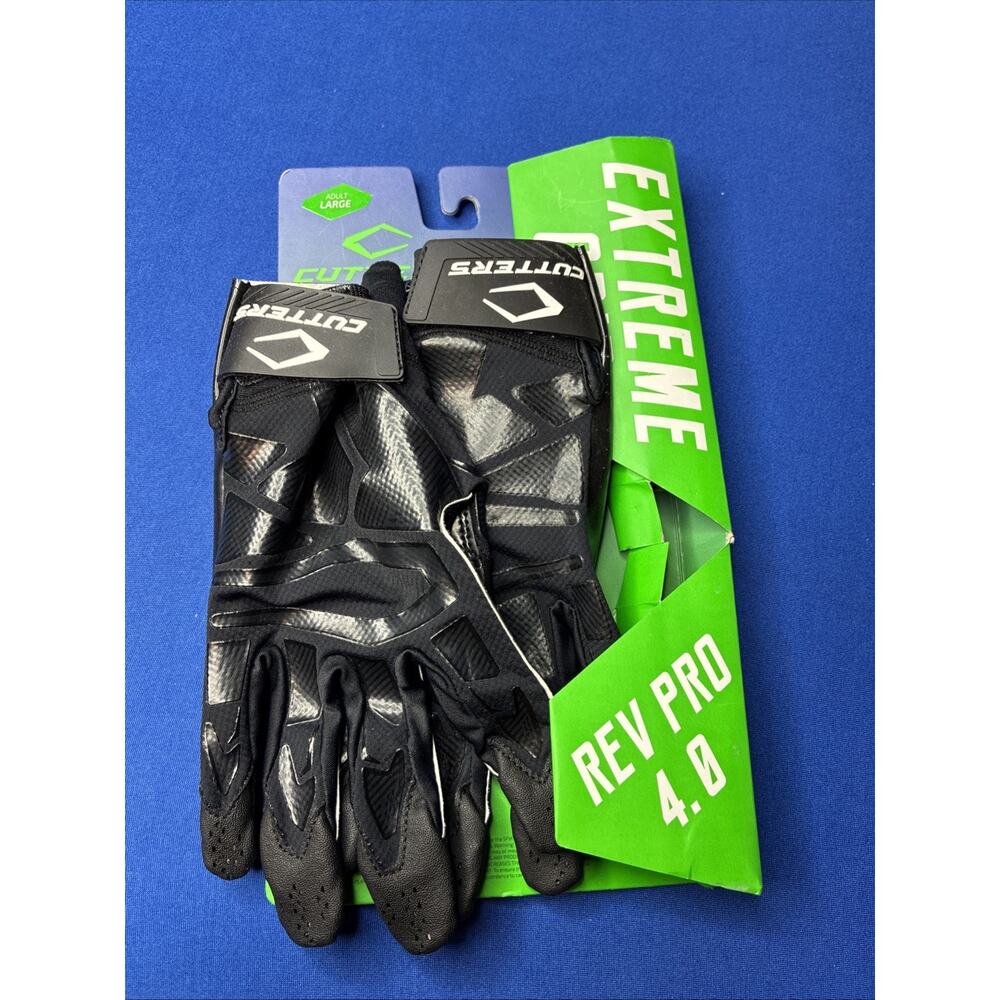 Cutters Extreme Grip Rev Pro 4.0 Adult Football Gloves (Large) Retails For $65